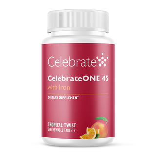 CelebrateONE 45 Multivitaminico bariatrico una volta al giorno con Ferro, Masticabile