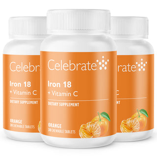Iron 18 mg + Vitamin C, Chewable, Orange