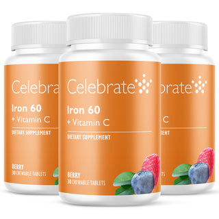 Ferro 60 mg + Vitamina C, Masticabile, Berry 
