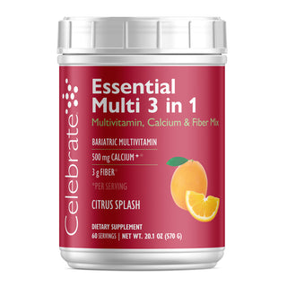 Essential Multi 3 in 1 Multivitaminico con Calcio, Bere Miscela