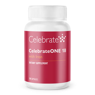 CelebrateONE 18 Multivitamine bariatrique à prendre une fois par jour avec Fer, Capsules