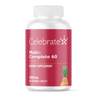 Multi-Complete 60 Bariatrisches Multivitamin mit Eisen, Kautabletten, Tropical