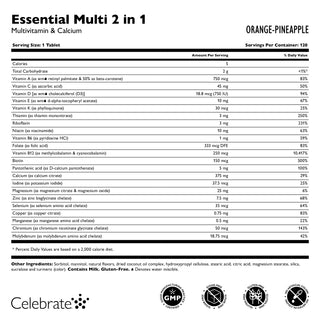 Essential Multi 2 in 1 Multivitamin with Calcium, Chewable