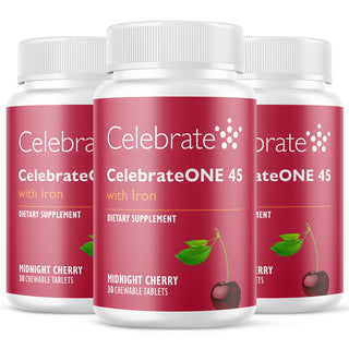 CelebrateONE 45 Einmal täglich bariatrisches Multivitamin mit Eisen, Kautabletten