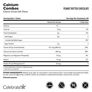 Kalziumzitrat Combos, Kaubonbons / Soft Chews