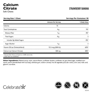 Calcio Citrato, masticatori morbidi