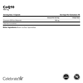 CoQ10 (Coenzima Q10), 100 mg, Capsule