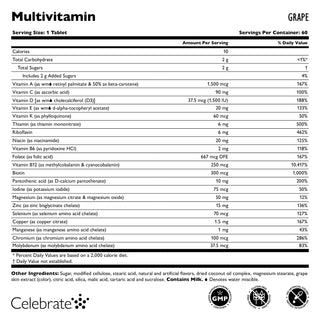 Multivitaminico bariatrico senza Ferro, Masticabile