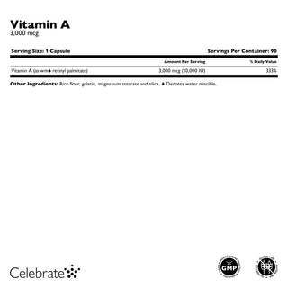 Vitamine A 3.000mcg (10.000 UI) 