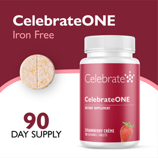 CelebrateONE Multivitaminico Bariatrico Una Volta al Giorno senza Ferro, Masticabile