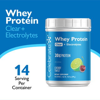 Celebrate Siero del latte Proteine Chiaro + Elettroliti 