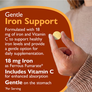 Ferro 18 mg + Vitamina C, Masticabile, Orange 