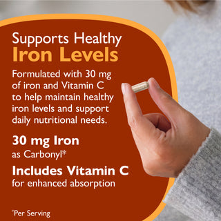 Ferro 30 mg + Vitamina C, Capsule 