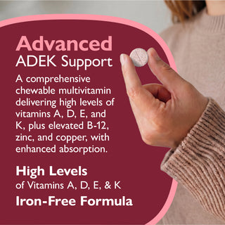 Vitamina Multi-ADEK senza Ferro, Masticabile, Berry Sorbet