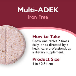 Vitamina Multi-ADEK senza Ferro, Masticabile, Berry Sorbet