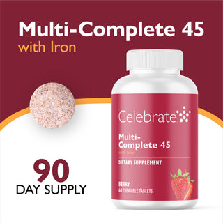 Multi-Complete 45 Bariatric Multivitaminico con Ferro, Masticabile