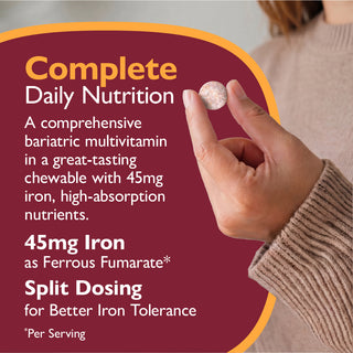 Multi-Complete 45 Bariatric Multivitaminico con Ferro, Masticabile