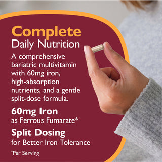 Multi-Complete 60 Bariatric Multivitaminico con Ferro, Capsule