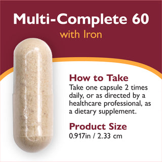 Multi-Complete 60 Bariatric Multivitaminico con Ferro, Capsule