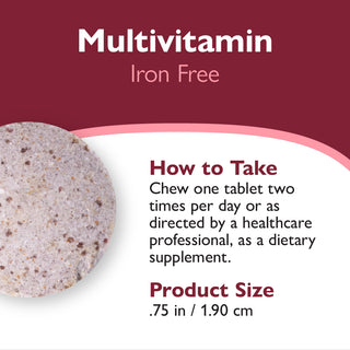 Multivitaminico bariatrico senza Ferro, Masticabile