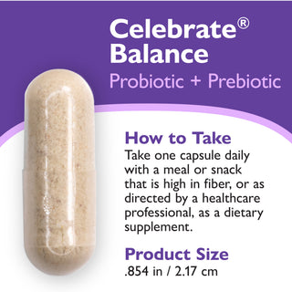 Celebrate® BALANCE Probiotico + Prebiotico, Capsule