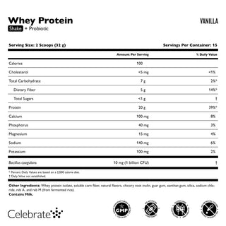 Celebrate® ReBuild Proteine + Probiotico, Polvere