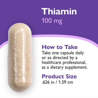 Tiamina Vitamina B1, 100 mg, Capsule