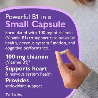 Tiamina Vitamina B1, 100 mg, Capsule