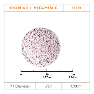 Ferro 60 mg + Vitamina C, Masticabile, Berry 